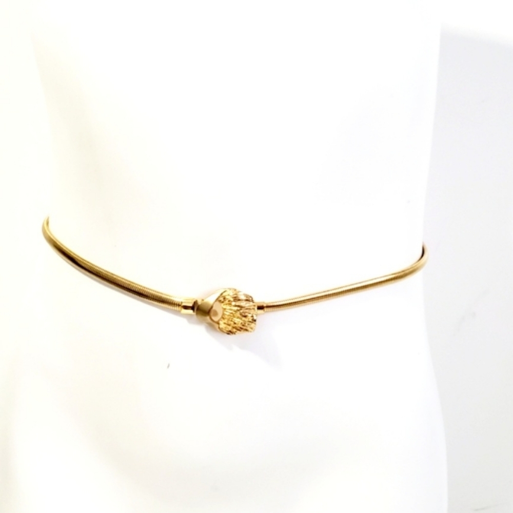 Elelegant Gold Elastic Belt